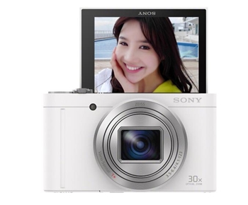 索尼（SONY） DSC-WX500 便携数码相机/照相机/卡片机 白色（约1820万有效像素 180度可翻转屏 支持Wi-Fi）