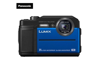 松下（Panasonic）TS7 蓝色 防水运动相机/五防相机 防水、防尘、防震、防冻、防压、4K、WIFI智连