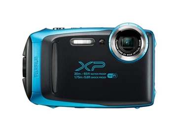富士（FUJIFILM）XP130 天空蓝色（Sky Blue）运动相机 防水防尘防震防冻 5倍光学变焦 WIFI 光学防抖 蓝牙