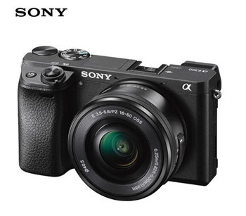 索尼ILCE-6300L  微单相机  黑色  含16-50+E50/1.8（人像镜头） 64G内存卡  相机包 