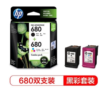 惠普（HP）X4E78AA 680黑彩墨盒套装   适用于HP DeskJet 2138/3638/3636/3838/4678/4538/3777/3778/5078