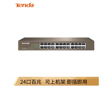 腾达（Tenda）TEF1024D 24口百兆桌面型交换机