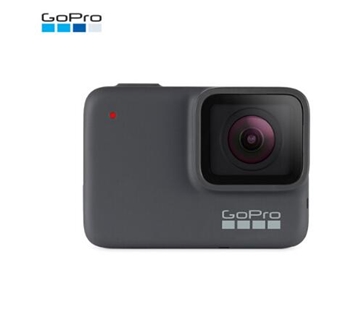 GoPro HERO7 Silver银色 运动相机摄像机vlog 4K户外水下潜水视频 摄像机 坚固耐用 + 防水、语音控制