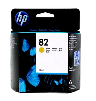 惠普（HP） C4913A 原装  82号黄色墨盒  适用于-HP DesignJet 500/510/800