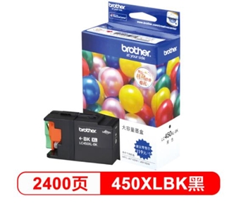 兄弟(brother)LC450XL-BK黑色墨盒   适用于：MFC-J6710DW、J5910DW、J6910DW 