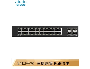 思科（CISCO）SG220-28MP-K9-CN 24口千兆全POE可管理 交换机