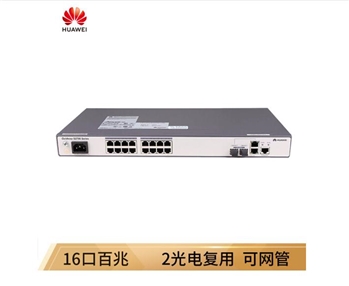 华为（HUAWEI）S2700-18TP-EI-AC 16口百兆全/半双工自适应以太网 交换机