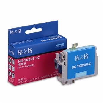 格之格 NE-T0855LC 墨盒  适用于 EPSON Stylus Photo 1390/R330 /T60  浅蓝色