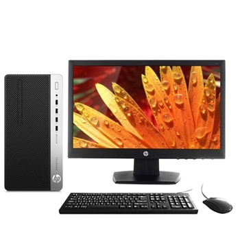 惠普/HP ProDesk 480 台式电脑    I5-7500/4G升级8G/1TB/DVDRW/23.8寸显示器