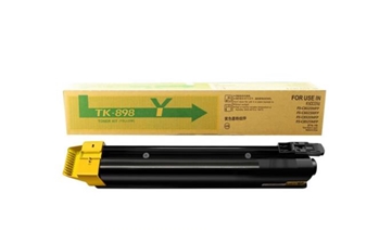 京瓷（Kyocera）TK-898Y 黄色粉盒 适用于FS-C8020/8025MFP/8520/8525 打印量6000页
