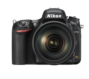 Nikon尼康D750全画幅单反相机专业数码相机 配24-120mm 含64G高速卡和包 