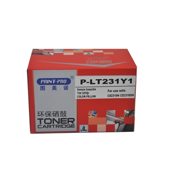 图美诺 P-LT231Y1 黄色粉盒 适用于Lenovo CS2310N CS3310DN