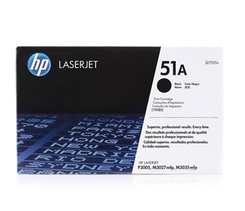 惠普(HP) 51A 黑色硒鼓Q7551A 适用HP LaserJet P3005 M3027/M3035 MFP系列
