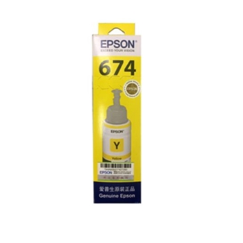 爱普生（Epson）T6744黄色墨水补充装 C13T674480（适用于L801）