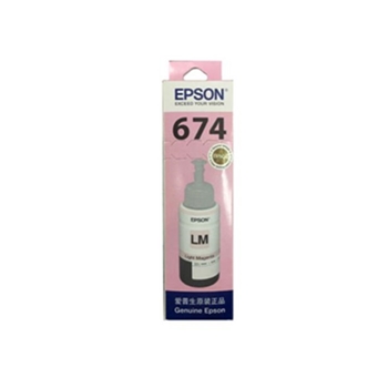 爱普生（Epson）T6746浅洋红色墨水补充装 C13T674680（适用于L801）