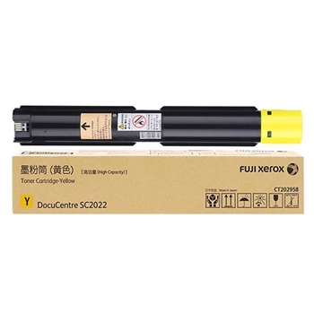 富士施乐（Fuji Xerox）墨粉盒 CT202958 高容量 适用于DocuCentre SC2022 CPS DA 打印量10000张 黄色