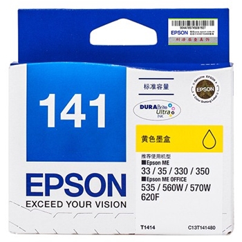 爱普生(EPSON) T1414 黄色 打印机墨盒 适用于ME33 35 330 350 535 560W 570W 620F 900WD 960FWD 可打印量420页