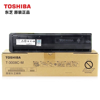 东芝（TOSHIBA）复印机黑色碳粉盒 T-3008C 高容 700g  打印量43000页
