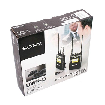 索尼（SONY）UWP-D11 无线领夹采访话筒 黑色