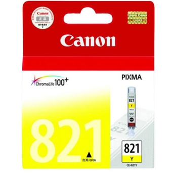 佳能（Canon）CLI-821Y 黄色墨盒 适用于iP3680/iP4680/iP4760/MX868