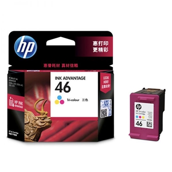 惠普（HP）CZ638AA 46号 彩色墨盒 适用机型HP2020hc/2520hc/4729/2529/2029