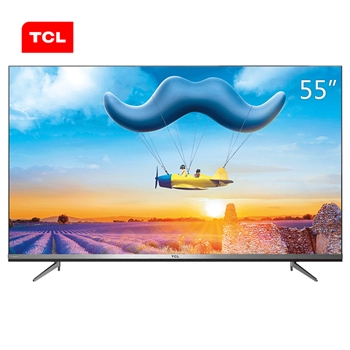 TCL 55D10 55英寸液晶电视机 4k超高清 超薄 全面屏 人工智能 智慧屏 8米免遥控 