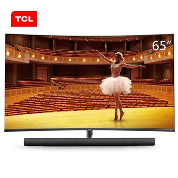 TCL 65C7 65英寸电视机 哈曼卡顿音响 超薄曲屏4k超高清 AI人工智能高色域网络液晶