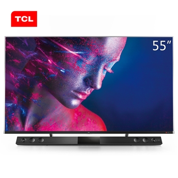 TCL 55C10 55英寸液晶电视机 4k超高清 量子点全面屏 智慧屏 前置独立音响 157%超高色域