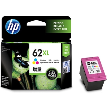 HP一体式墨盒HP62XL彩色大容量墨盒C2P07AA