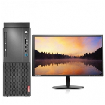 联想台式电脑 i5-9500/8GB/1TB机械+256GB SSD/集显/Win10H/DVDRW/带键盘鼠标/23.8寸显示器