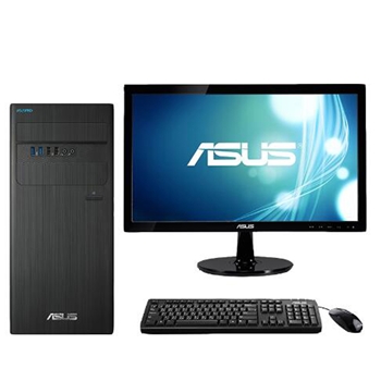 华硕（ASUS）D640MB-I3D00006 台式电脑 I3-8100 4G 1TB 集显 无光驱 21.5寸显示器 中标麒麟V7.0 三年保修