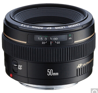 佳能镜头（Canon）EF50mm f/1.4 USM 单反镜头 标准定焦镜头EF50/1.4 