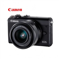 Canon EOS M100 黑色单头套机EF-M15-45MM F/3.5-6.3 IS STM 镜头套机 微单相机