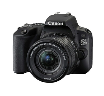 佳能（Canon）EOS 200D 单反相机套机 APS画幅CMOS传感器 约2420万有效像素 3.0英寸液晶屏 自动对焦 无内置存储 含EF-S 18-55mm f/4-5.6 IS STM镜头