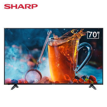 夏普SHARP 70A5RD可做监控大屏 含挂墙支架 上门安装服务 质保三年 电视显示屏