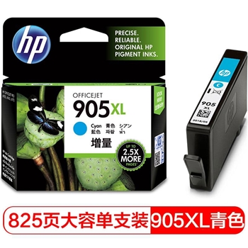 惠普（HP）T6M05AA 905XL 青色墨盒大容量 适用于HP OJ6960/6970
