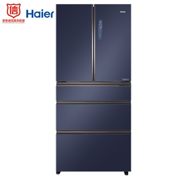 海尔 (Haier ) 521升冰箱 法式冰箱 五门全空间冰箱 保鲜冰箱干湿分储冰箱 冷冻智能冰箱 恒温全幅变温区冰箱BCD-521WSGKU1