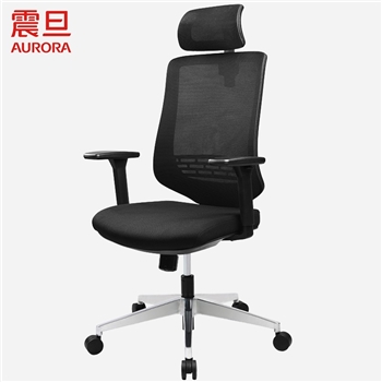 震旦 AURORA 电脑椅 人体工学办公椅子 家用升降转椅CELB-01GGF(F)M 黑色