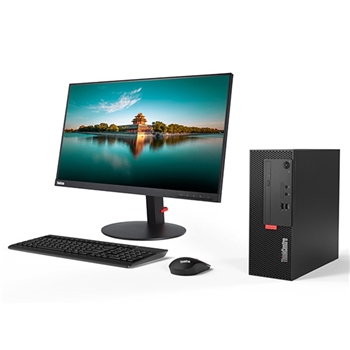 联想ThinkCentre M720e-A002 台式计算机 I3-9100/8G/1TB/无光驱/Windows 10 Home 64bit/19.5寸显示器