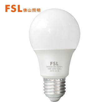 佛山照明（FSL）LED球泡10W灯泡大口节能灯泡E27炫银日光色6500K灯泡