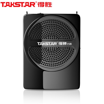 得胜（TAKSTAR）E129便携扩音器 小蜜蜂教学专用教师导游扩音器 耳麦喇叭小音箱扬声器 播放器 唱戏机 黑色