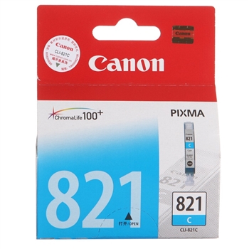 佳能（Canon）CLI-821 C青色墨盒适用MP545 MP558 MP628 MP648 MX868 MX876 IP3680 IP4680