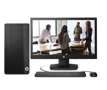 神州网信惠普台式电脑 HP Desktop Pro G2 MT i3-9100/8G/256ssd+1TB/NOCD/3-3-3/网络同传+23.8寸+神州网信系统  中标麒麟 商务办公惠普电脑 丰富接口