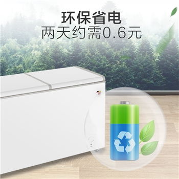 海尔（Haier） 215升蝶形门双箱双温区冰柜 家用商用二合一 FCD-215SEA