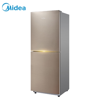 美的（Midea） 冰箱 小型双门小冰箱 家用 风冷无霜铂金净味BCD-166WM