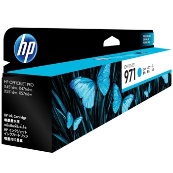 惠普（HP） CN622AA HP 971 Officejet 青色墨盒 （适用HP X451dn/X451dw/X551dw/X476dn/X476dw/X576dw）
