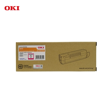 OKI C610DN 原装激光LED打印机洋红色墨粉原厂耗材6000页 货号44315310