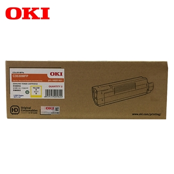 OKI C3530MFP 激光打印机原装黄色墨粉墨仓 货号44201401