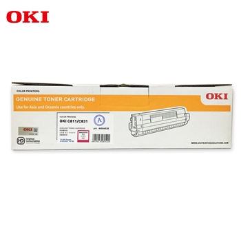 OKI C811/831DN洋红墨粉 原装打印机洋红色大容量墨粉 货号44844526