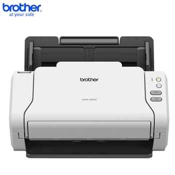 兄弟（Brother）商用办公扫描仪 兄弟ADS-2200高速馈纸式扫描仪 高速馈纸式办公扫描仪A4自动双面有线网 支持U盘扫描 证卡扫描 自动双面高速高清 白色
